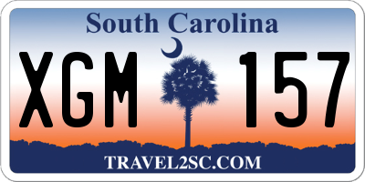SC license plate XGM157
