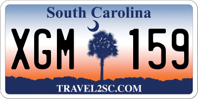 SC license plate XGM159