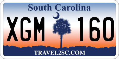 SC license plate XGM160