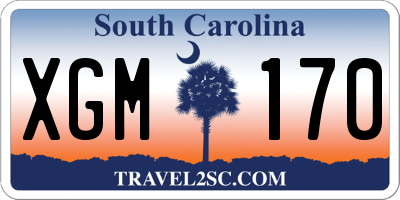 SC license plate XGM170