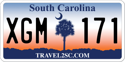 SC license plate XGM171