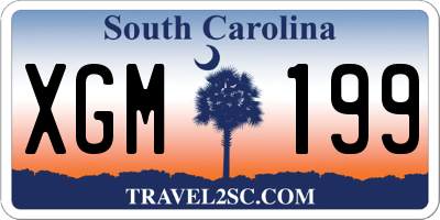SC license plate XGM199