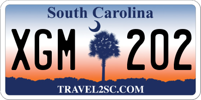SC license plate XGM202