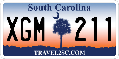 SC license plate XGM211
