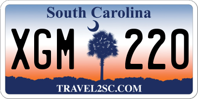SC license plate XGM220