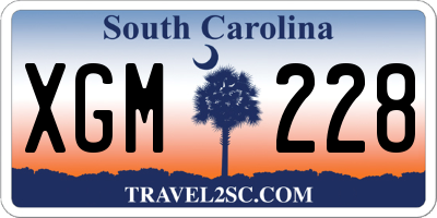 SC license plate XGM228