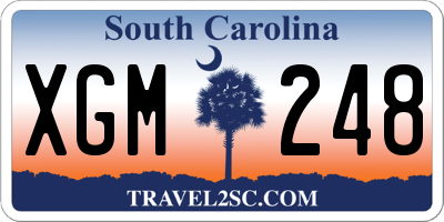 SC license plate XGM248