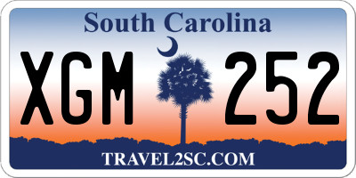 SC license plate XGM252