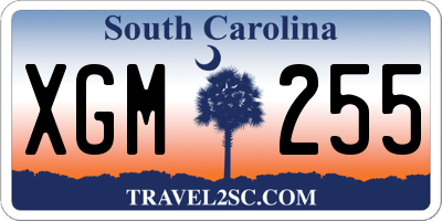 SC license plate XGM255