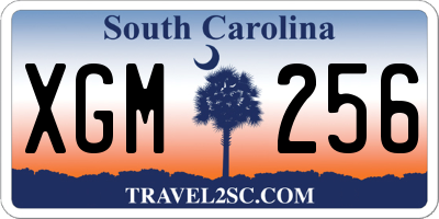 SC license plate XGM256