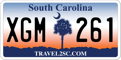 SC license plate XGM261