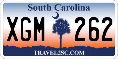 SC license plate XGM262
