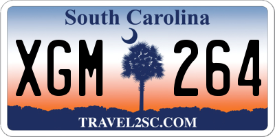 SC license plate XGM264