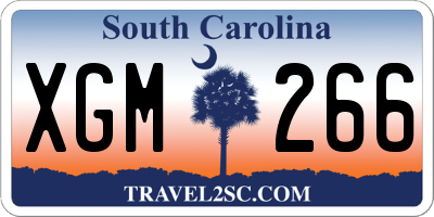 SC license plate XGM266