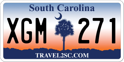 SC license plate XGM271