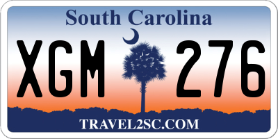 SC license plate XGM276