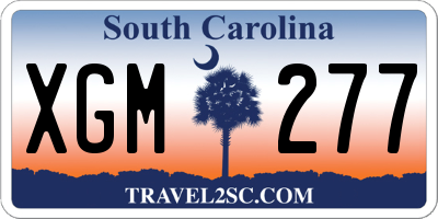 SC license plate XGM277