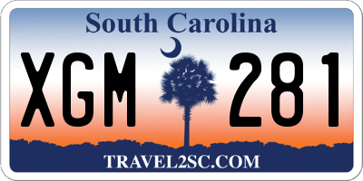 SC license plate XGM281