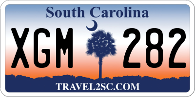 SC license plate XGM282