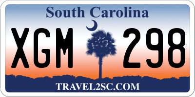 SC license plate XGM298