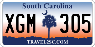 SC license plate XGM305