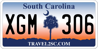 SC license plate XGM306