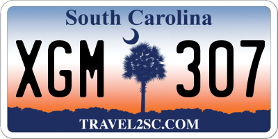SC license plate XGM307