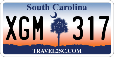 SC license plate XGM317