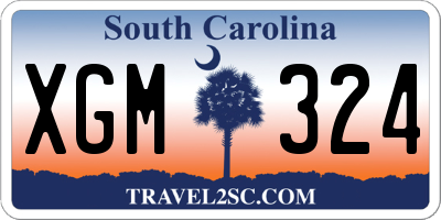 SC license plate XGM324