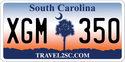 SC license plate XGM350