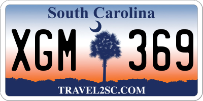 SC license plate XGM369