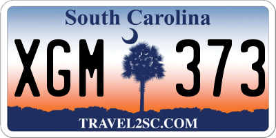 SC license plate XGM373