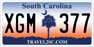SC license plate XGM377
