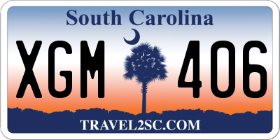 SC license plate XGM406