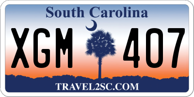 SC license plate XGM407