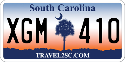 SC license plate XGM410