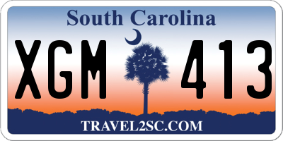 SC license plate XGM413