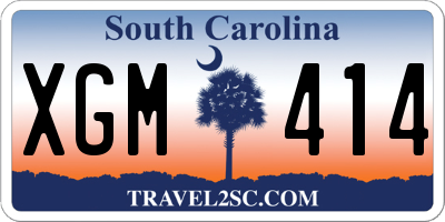 SC license plate XGM414