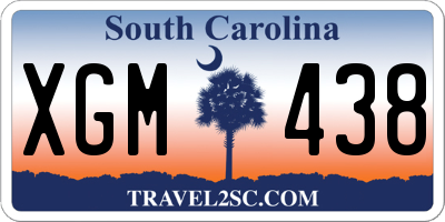 SC license plate XGM438