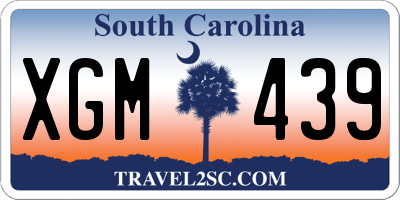 SC license plate XGM439