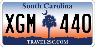 SC license plate XGM440