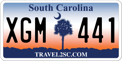 SC license plate XGM441