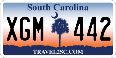 SC license plate XGM442