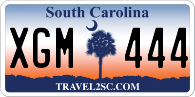 SC license plate XGM444