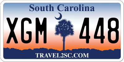 SC license plate XGM448