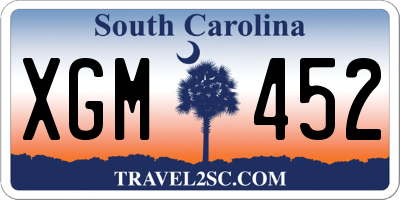 SC license plate XGM452