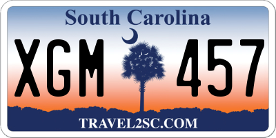 SC license plate XGM457