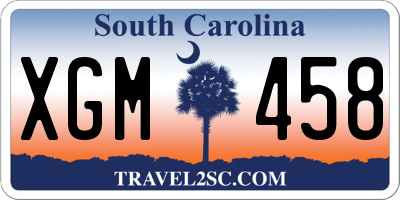 SC license plate XGM458