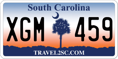 SC license plate XGM459