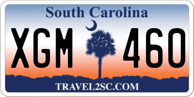 SC license plate XGM460